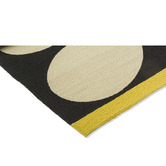 Orla Kiely Noir Giant Sixties Stem Hand-Hooked Indoor/Outdoor Rug