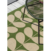 Orla Kiely Basil Stem Hand-Hooked Indoor/Outdoor Rug