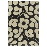 Orla Kiely Monochrome Stem Spring Hand-Hooked Indoor/Outdoor Rug