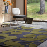 Orla Kiely Marine Sprig Stem Hand-Tufted Pure New Wool Rug