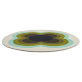 Orla Kiely Sunflower Hand-Tufted Pure New Wool Round Rug