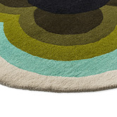 Orla Kiely Sunflower Hand-Tufted Pure New Wool Round Rug