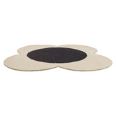 Orla Kiely Ecru Flower Spot Hand-Tufted Pure New Wool Rug