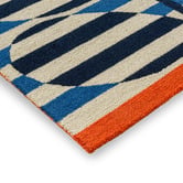 Orla Kiely Azure Stripy Stem Indoor/Outdoor Rug