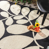 Orla Kiely Black Sycamore Indoor/Outdoor Rug