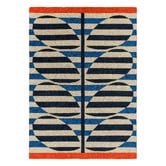 Orla Kiely Azure Stripy Stem Indoor/Outdoor Rug