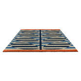 Orla Kiely Azure Stripy Stem Indoor/Outdoor Rug