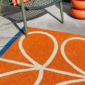 Orla Kiely Orange Linear Stem Indoor/Outdoor Rug