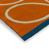 Orla Kiely Orange Linear Stem Indoor/Outdoor Rug