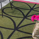 Orla Kiely Olive Linear Stem Indoor/Outdoor Rug