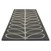Orla Kiely Slate Linear Stem Hand-Tufted Pure New Wool Runner