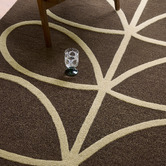 Orla Kiely Walnut Linear Stem Hand-Tufted Pure New Wool Rug