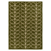 Orla Kiely Olive Linear Stem Hand-Tufted Pure New Wool Rug