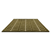 Orla Kiely Olive Linear Stem Hand-Tufted Pure New Wool Rug