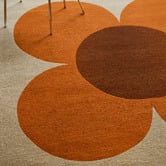 Orla Kiely Flower Placement Hand-Tufted Pure New Wool Rug