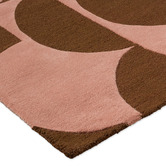 Orla Kiely Pink Prism Flower Hand-Tufted Pure New Wool Rug