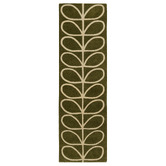 Orla Kiely Olive Linear Stem Hand-Tufted Pure New Wool Runner