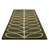 Orla Kiely Olive Linear Stem Hand-Tufted Pure New Wool Runner