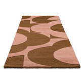Orla Kiely Pink Prism Flower Hand-Tufted Pure New Wool Runner
