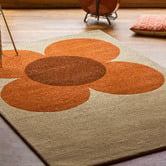 Orla Kiely Flower Placement Hand-Tufted Pure New Wool Rug
