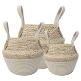 Temporal Living and Decor 3 Piece Ramon Collapsible Basket Set