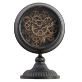 Temporal Living and Decor Black Champs Elysees Metal Table Clock