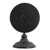 Temporal Living and Decor Black Champs Elysees Metal Table Clock