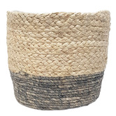 Temporal Living and Decor 3 Piece Natural &amp; Grey Hemsley Basket Set