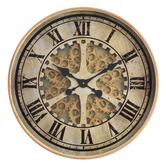Temporal Living and Decor 60cm Baroque Metal Wall Clock
