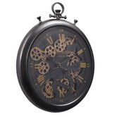 Temporal Living and Decor Champs Elysees Metal Wall Clock