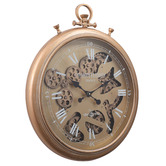Temporal Living and Decor Champs Elysees Metal Wall Clock