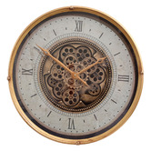 Temporal Living and Decor 60cm Gold Wall Clock