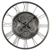 Temporal Living and Decor 62cm Steampunk Metal Wall Clock