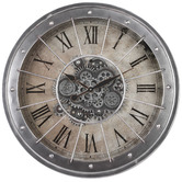 Temporal Living and Decor 80cm Grey J.D. Bassett Wall Clock