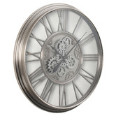 Temporal Living and Decor 86cm Steampunk Metal Wall Clock