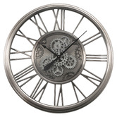 Temporal Living and Decor 86cm Steampunk Metal Wall Clock