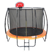 Project Kindy Furniture 6 Pole Trampoline with Safety Net &amp; Basketball Board