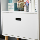 Project Kindy Furniture Marlow White &amp; Blue Bookcase