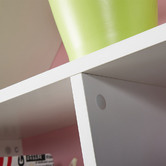 Project Kindy Furniture White &amp; Pink Marlow Bookcase