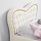 Project Kindy Furniture Princess Faux Leather Single Bed