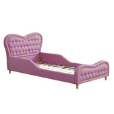 Project Kindy Furniture Princess Faux Leather Single Bed
