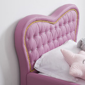 Project Kindy Furniture Princess Faux Leather Single Bed