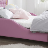 Project Kindy Furniture Princess Faux Leather Single Bed