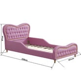 Project Kindy Furniture Princess Faux Leather Single Bed
