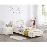 Project Kindy Furniture Princess Faux Leather Single Bed