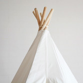 Project Kindy Furniture White Hexagonal Cotton Teepee Tent