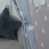 Project Kindy Furniture Blue Square Cotton Teepee Tent