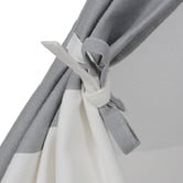 Project Kindy Furniture Grey Stripe Square Cotton Teepee Tent