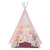 Project Kindy Furniture Pink Blooming Vera Cotton Teepee Tent