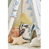 Project Kindy Furniture White Hexagonal Cotton Teepee Tent